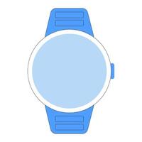 Smartwatch with fitness tracking, notifications, and customizable watch faces. Ideal for workouts, managing calls, and staying organized throughout the day. vector