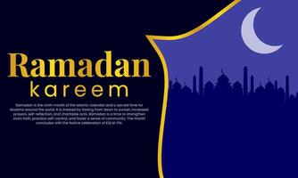 Best Elegant Islamic Ramadan Background for Greetings and More vector