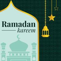 Modern Ramadan Kareem Feed Design for Creative Content vector