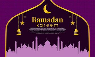 Ramadan Kareem Background - Celebrate with Style and Elegance vector