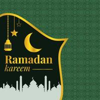 Stylish Ramadan Kareem Feed Design for Instagram and Facebook vector