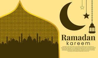 Elegant Ramadan Kareem Background - Perfect for Greetings and Banners vector