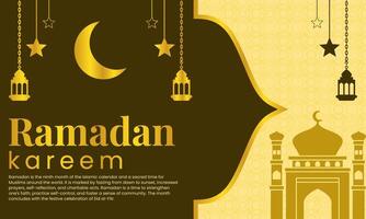 Ramadan Kareem Design - Stunning Background for Celebrations vector