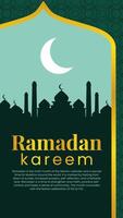 Ramadan Kareem Animation - Perfect for Instagram Reels vector