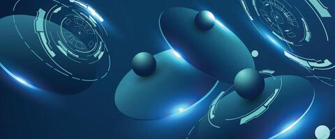 Futuristic technology background. Geometric abstract concept. vector