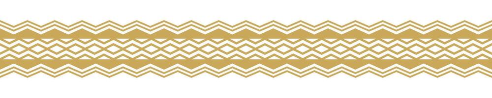 Decorative Ethnic Stripe Aztec Border Geometric Inspiration for Carpet and Clothing. vector