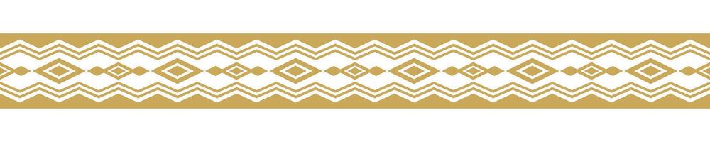 Aztec Ethnic Stripe Border Unique Geometric Pattern for Fabric and Art. vector