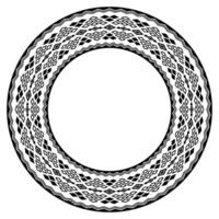 Victorian Frame Elegance with Intricate Round Border. vector