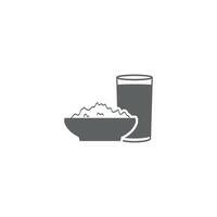 illustration of flat design of food and beverage templete. vector