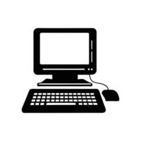 computer silhouette design art vector