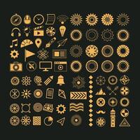 versatile collection of design line elements vector