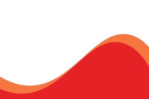 red and orange wave pattern vector