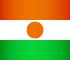 National Flag of the Republic of Niger vector