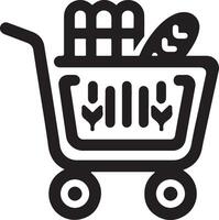 shopping cart icon vector