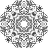 Enchanting Mandala Coloring Pages vector