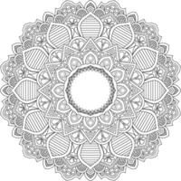 Intricate Mandala Designs to Color vector