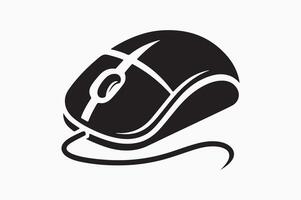 computer mouse icon illustration with white background vector