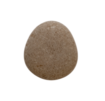 Stone isolated background, Brown Sea pebble with texture surface ,Top view Beige Rock sea from beach, Single Cobblestone.Element Concept for Zen,Spa,Cosmetic Advertising png