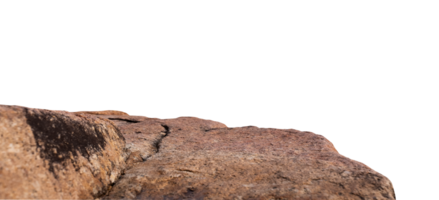 Stone Rock podium stage isolated for Product Display,Rock Sea Stand with rough surface texture,Nature Brown Stone or Rock cliff element with clipping path. png