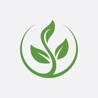 leaves logo icon design template elements vector