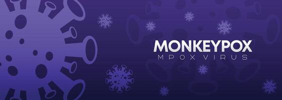 Mpox virus graphic design featuring virus cells on a clean white background with a modern typographic style, symbolizing global health awareness and viral outbreaks vector