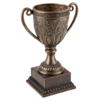 Ornate Bronze Trophy with Timeless Design png