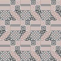 muted color batik contemporary pattern vector