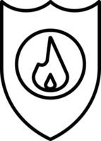 Firefighter Badge Illustration Icon vector