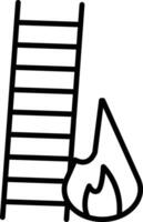 Ladder Illustration Icon vector