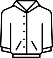 Varsity Jacket Illustration Icon vector