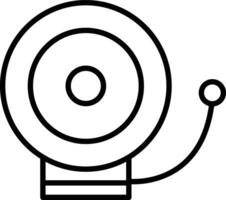 Firefighter Bell Illustration Icon vector