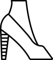 Women Shoes Illustration Icon vector