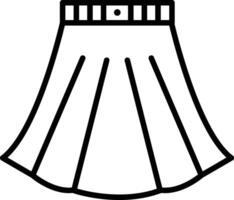 Skirt Illustration Icon vector