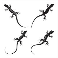 Bold Lizard Design Set vector