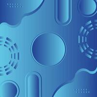Abstract blue gradient random geometric shape circle background. Modern futuristic background. Can be use for landing page, headers, presentations, and wallpaper backgrounds vector