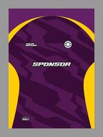 A graphic design featuring a purple and yellow color scheme with a wavy pattern vector