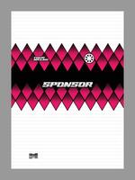 A graphic design featuring a pattern of pink and black diamonds vector