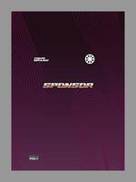 A gradient background transitioning from dark purple to lighter purple, featuring abstract wavy lines vector