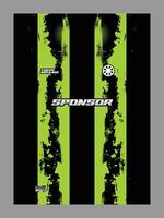 A black background with two vertical neon green stripes vector
