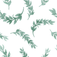 Wrapping paper of greenery on gray background png