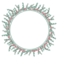 Round green-red vignette for text placement space png