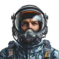 a man in an astronaut helmet on a transparent background png