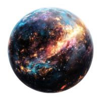 Universe Sphere with Galactic Center on Transparent Background png