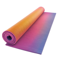 Colorful Pattern Yoga Mat on Transparent Background png