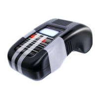Barcode Scanner Device with Red Light on Transparent Background png