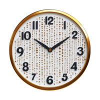 Black Clock Face with black Numbers on Transparent Background png