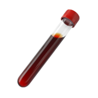 Laboratory Test Tube Containing Red Liquid on Transparent Background png