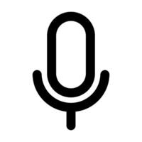 microphone icon illustration line style vector