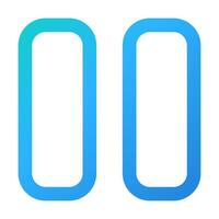 Pause icon illustration gradient style vector
