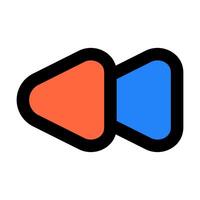 backward forward icon vector